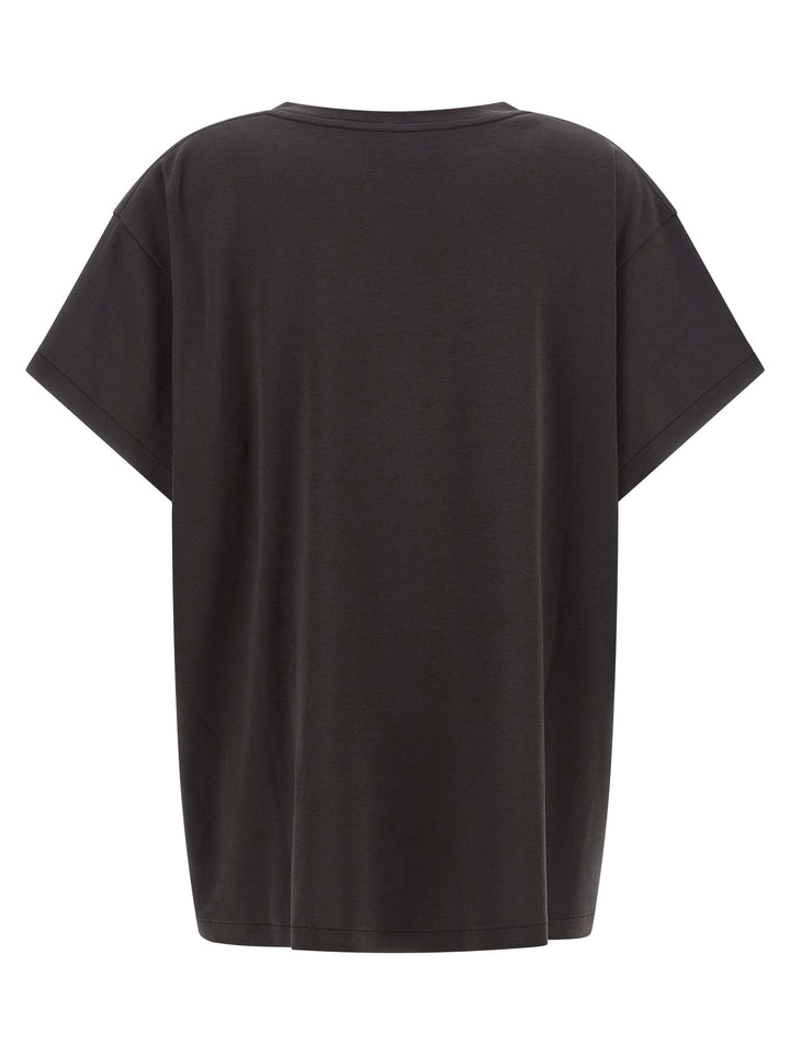 Khaite Gray Cotton T-Shirt