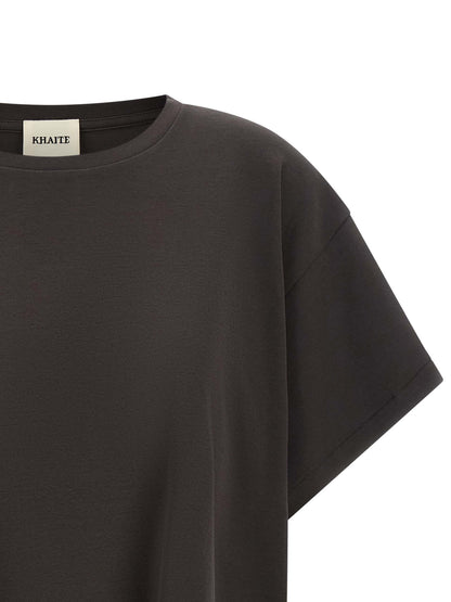 Khaite Gray Cotton T-Shirt