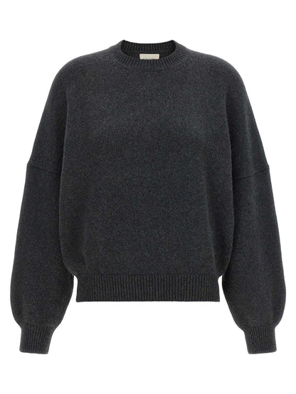 Khaite Gray Cashmere Cardigan
