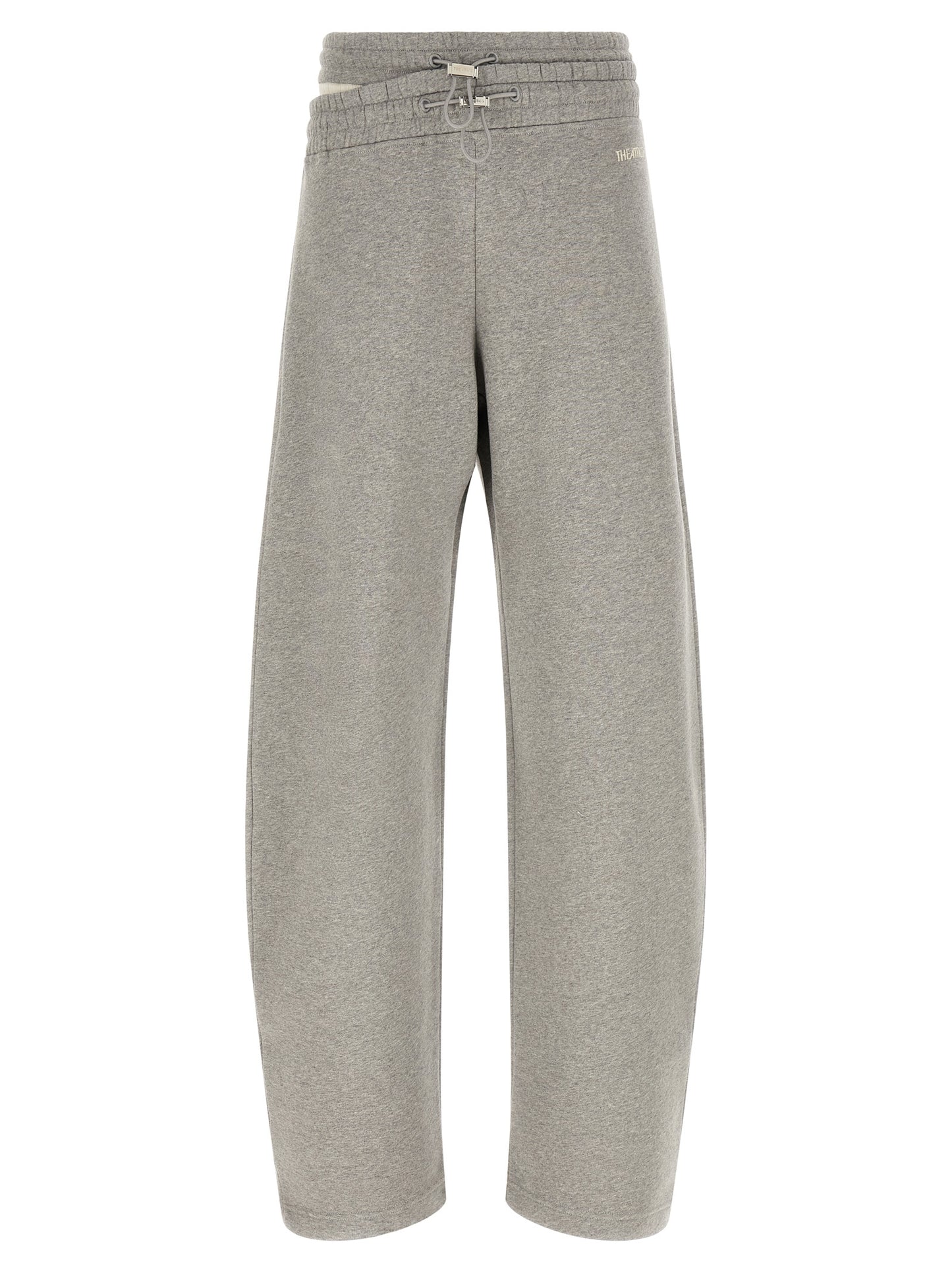 The Attico Gray Cotton Casual Pants