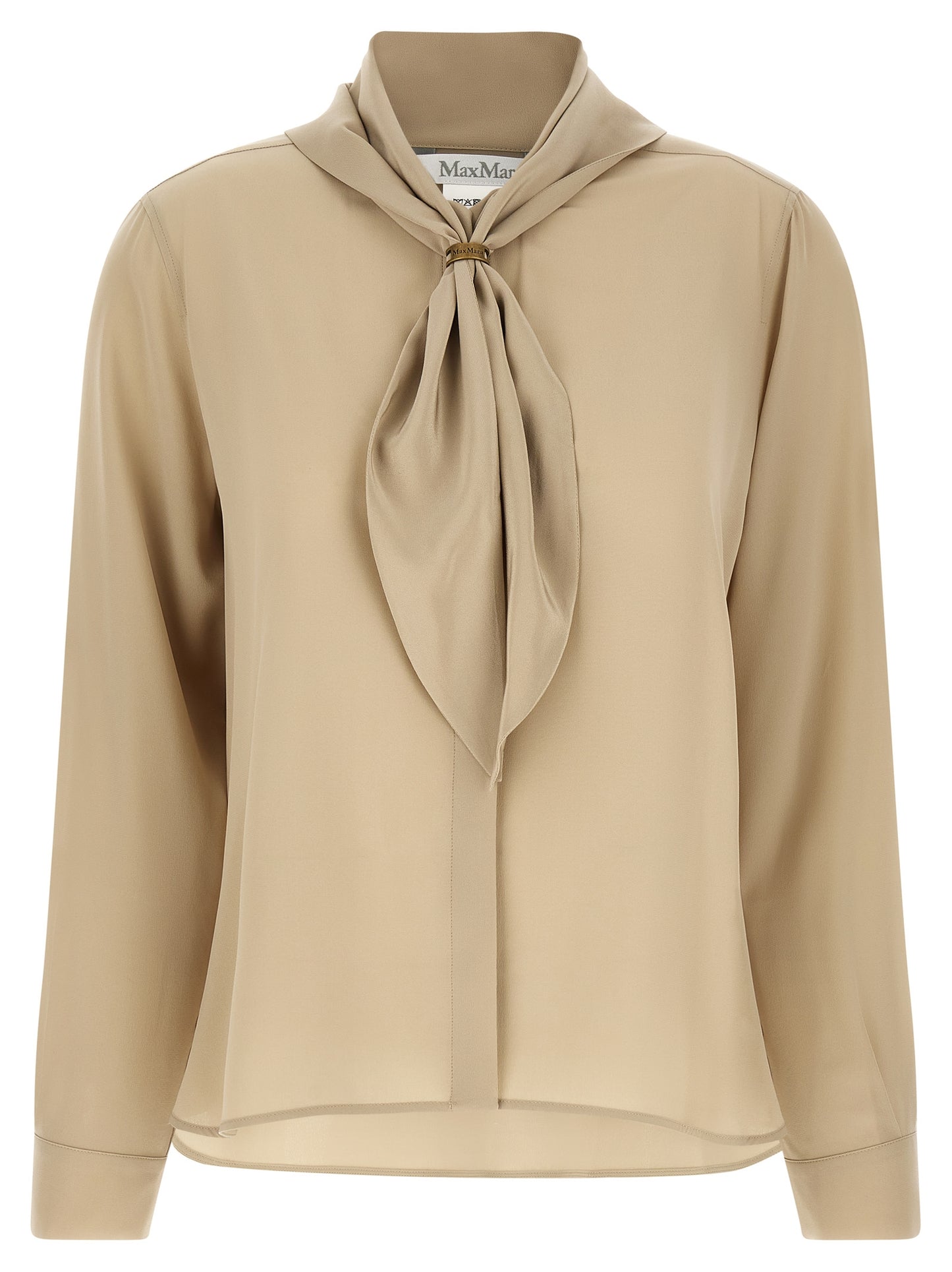 Max Mara Beige Silk Blouse