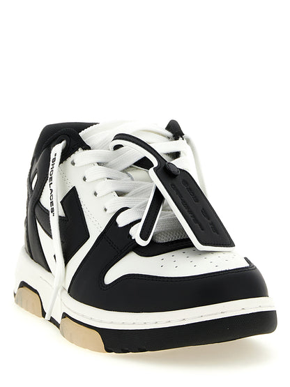 Off-White Bicolor Calfskin Low Top Sneakers