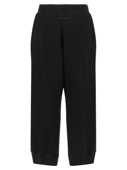 MM6 Maison Margiela Black Cotton Joggers (Workout Pants)