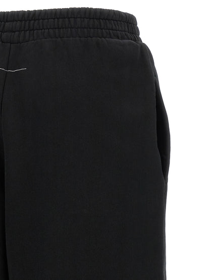 MM6 Maison Margiela Black Cotton Joggers (Workout Pants)