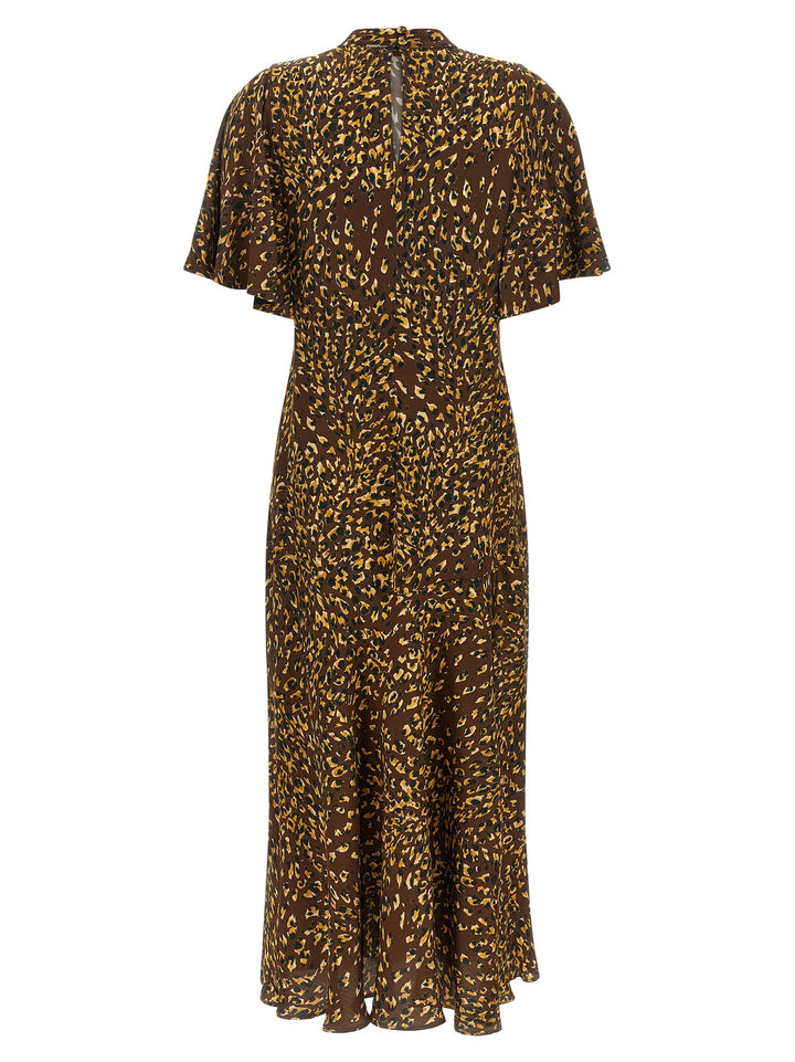 Twinset Brown Viscose Long Dress