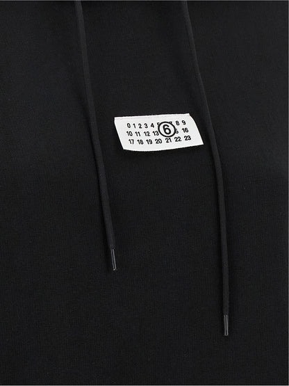 MM6 Maison Margiela Black Cotton Sweatshirt
