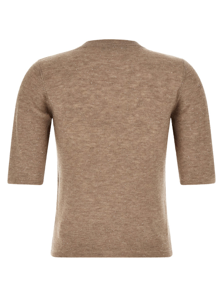 Fabiana Filippi Beige Wool T-Shirt