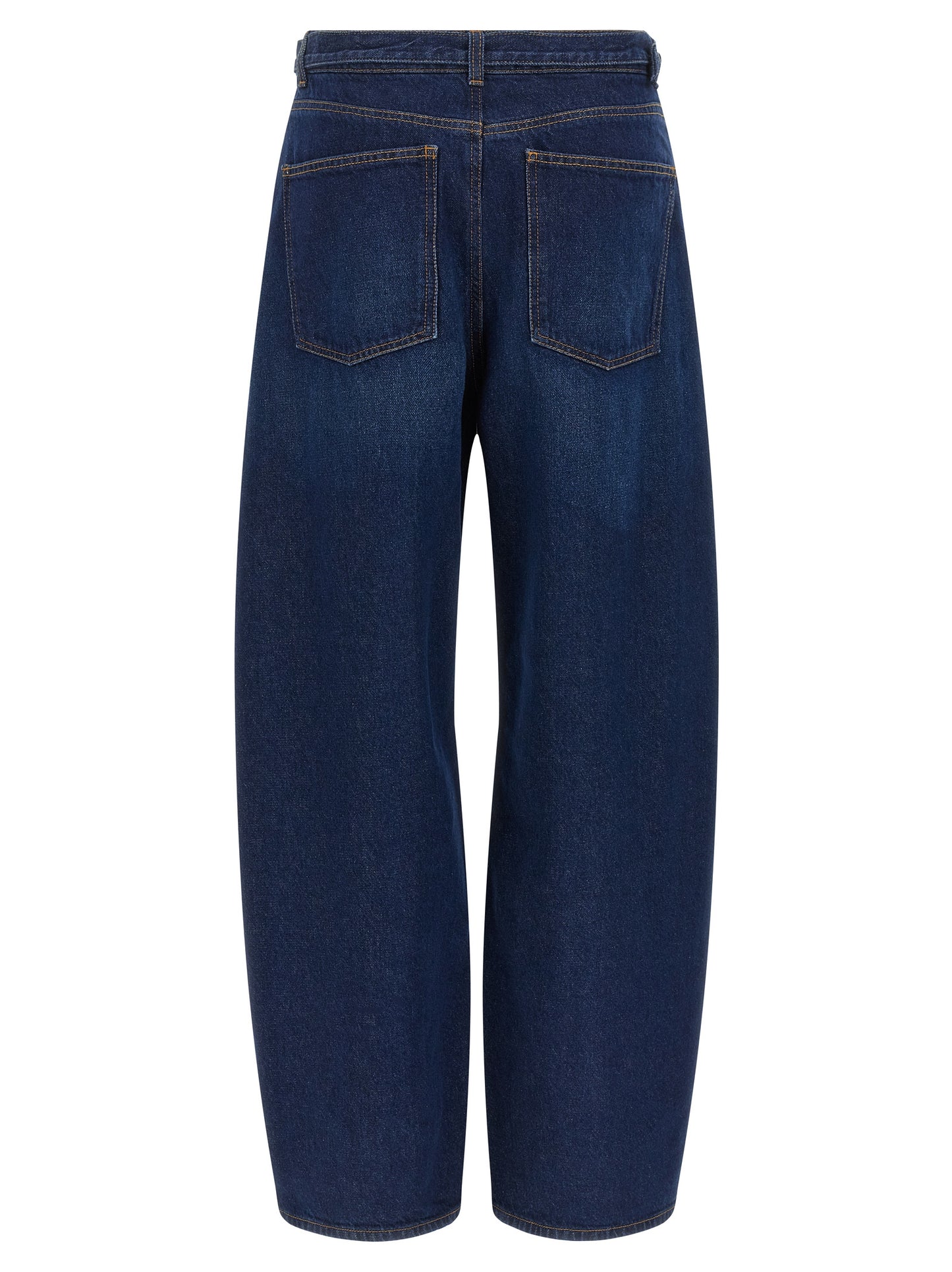 Twinset Blue Cotton High-Waisted Jean