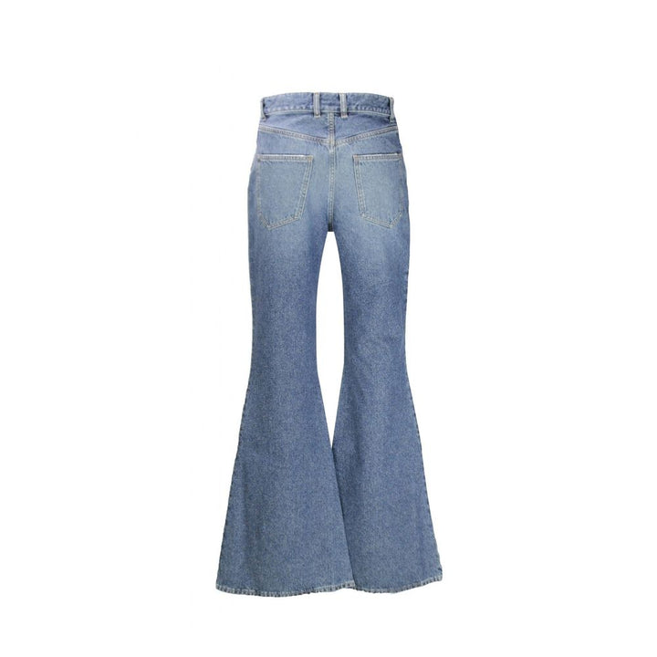Chloé Blue Cotton Flared Jeans