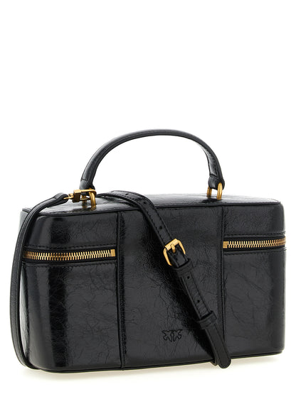 PINKO Black Calfskin Handbag