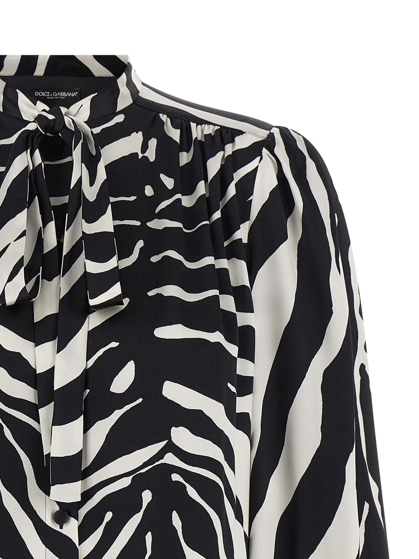 Dolce & Gabbana Bicolor Silk Blouse
