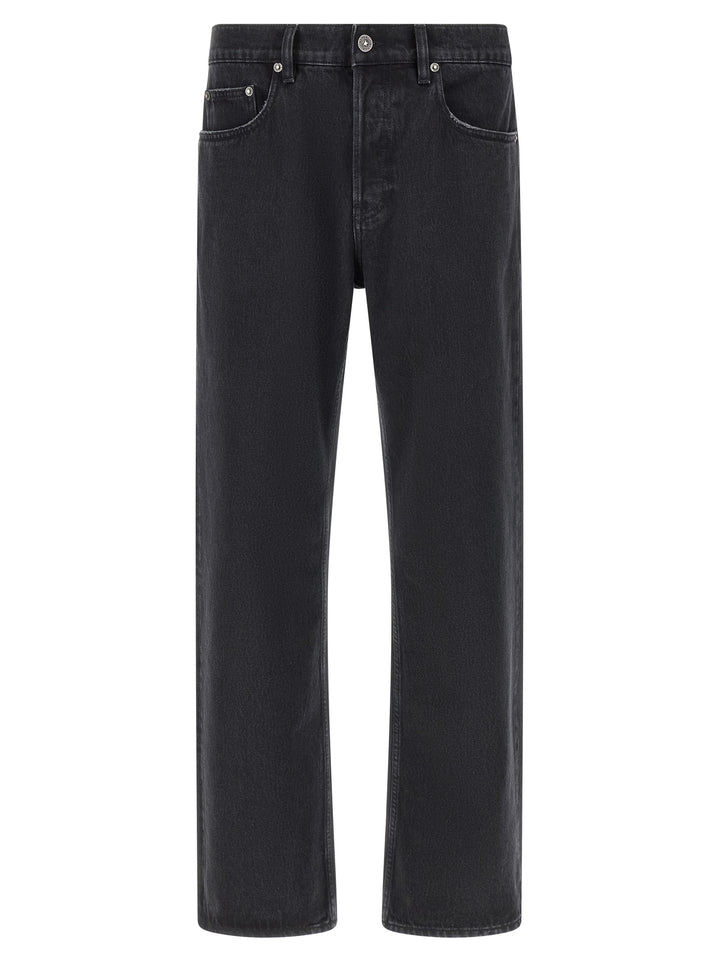 Golden Goose Black Cotton Straight-Leg Jeans