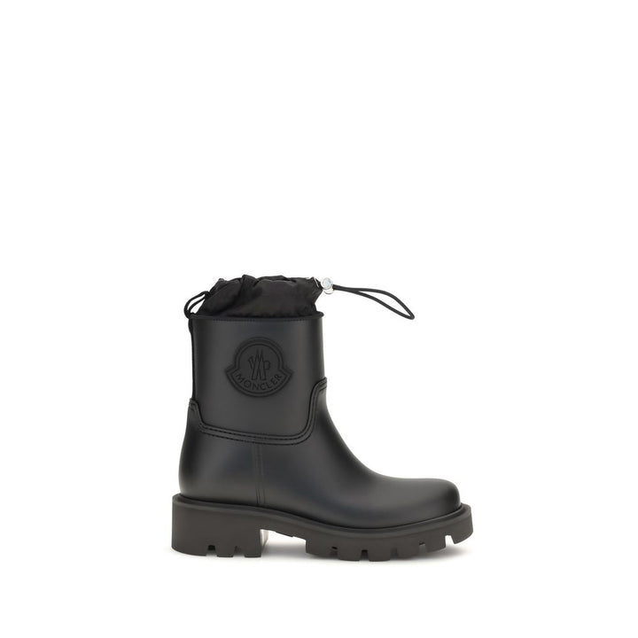 Moncler Black Pvc Rain Boots