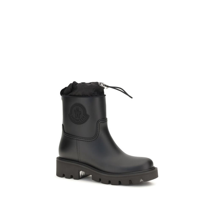 Moncler Black Pvc Rain Boots