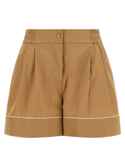 Moncler Beige Nylon Bermuda Shorts