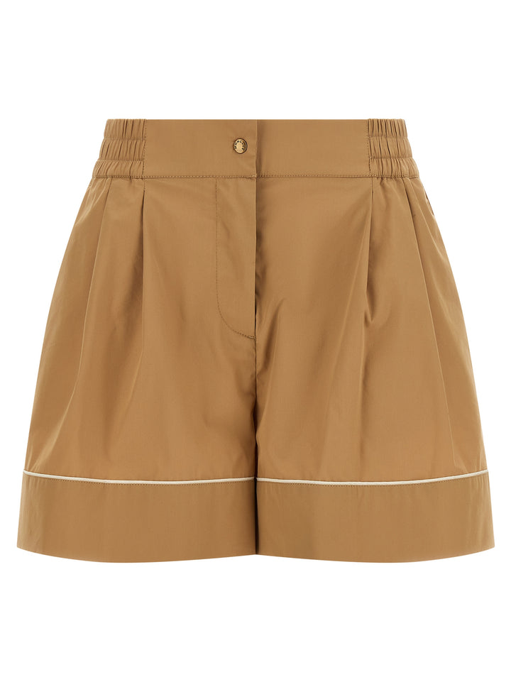 Moncler Beige Nylon Bermuda Shorts
