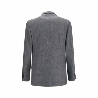 Lardini Gray Wool Oves Aries Blazer