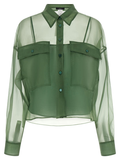 Max Mara Bicolor Cotton Blouse