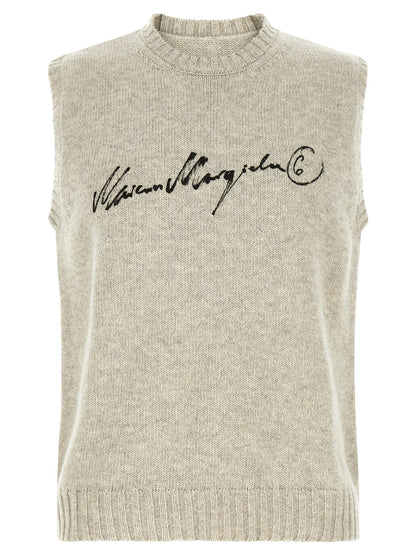 MM6 Maison Margiela Gray Wool Sweatshirt