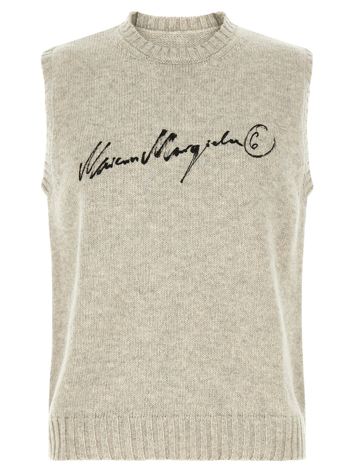 MM6 Maison Margiela Gray Wool Sweatshirt