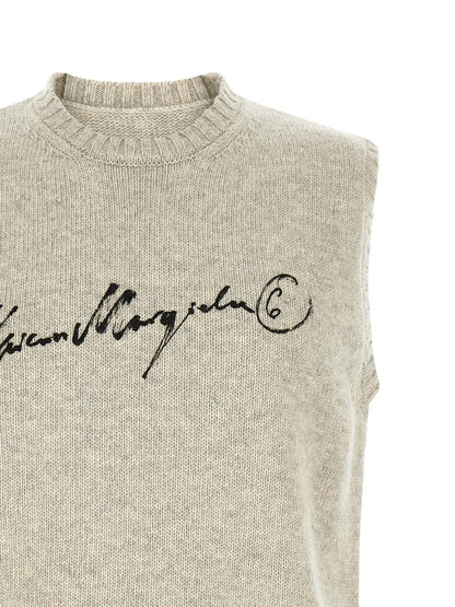 MM6 Maison Margiela Gray Wool Sweatshirt