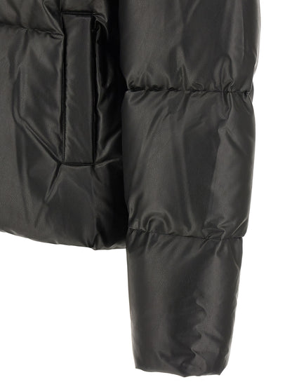MM6 Maison Margiela Black Polyester Full-Length Jacket