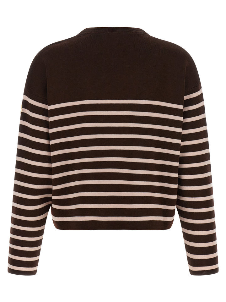 Moncler White Virgin Wool Cardigan