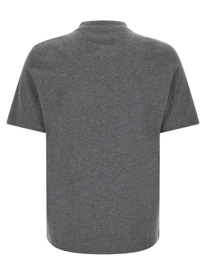 Brunello Cucinelli Gray Cotton T-Shirt