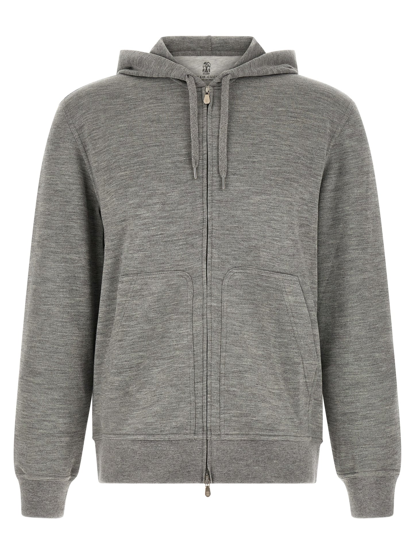 Brunello Cucinelli Gray Cashmere Sweatshirt