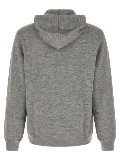 Brunello Cucinelli Gray Cashmere Sweatshirt