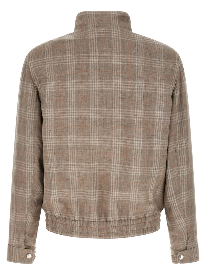 Brunello Cucinelli Brown Wool Full-Length Jacket