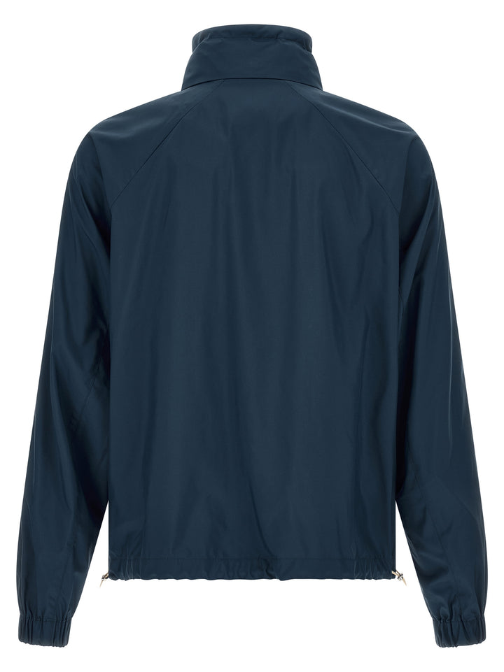 Brunello Cucinelli Blue Polyester Full-Length Jacket