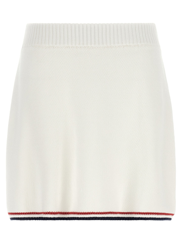 Brunello Cucinelli White Cotton Long Skirt