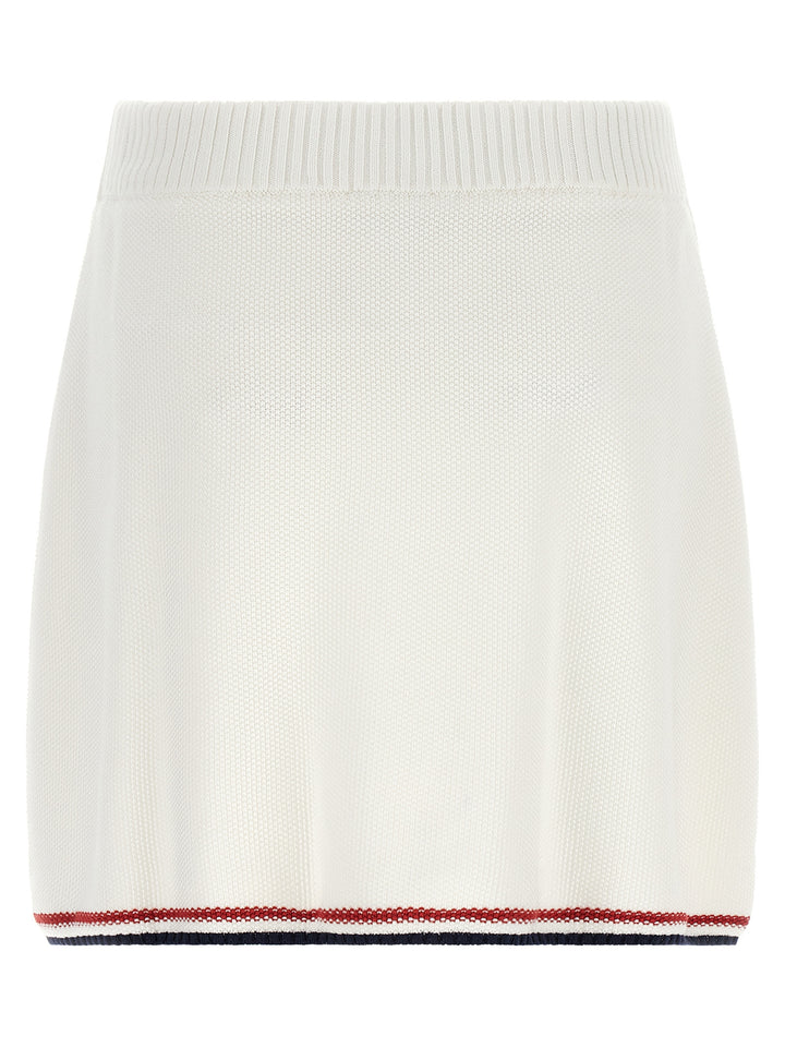 Brunello Cucinelli White Cotton Long Skirt