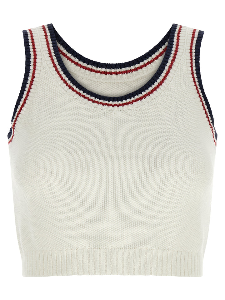 Brunello Cucinelli White Cotton Top