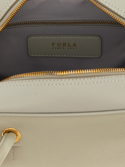 Furla Gray Calfskin Handbag