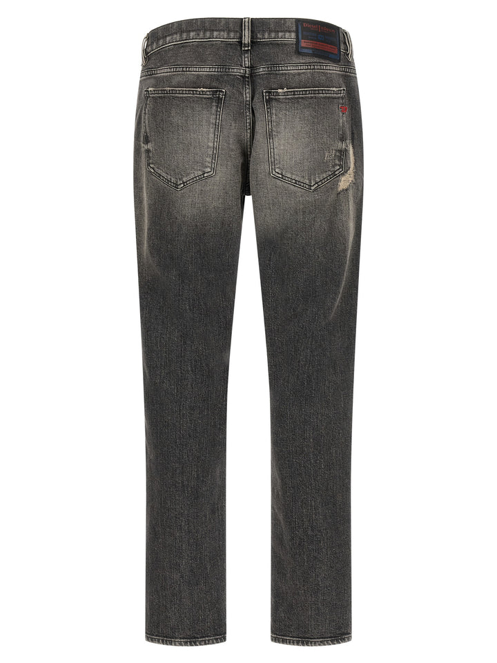 Diesel Gray Cotton Skinny Jeans