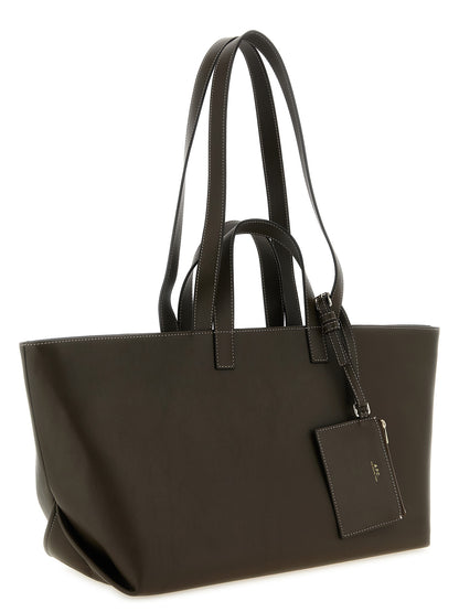 A.P.C. Brown Cowhide Tote Bag