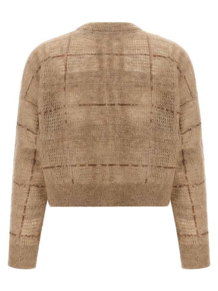 Brunello Cucinelli Beige Wool Cardigan