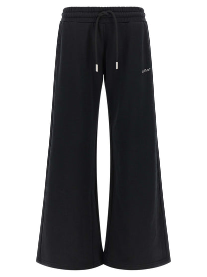 Off-White Black Cotton Joggers (Workout Pants)