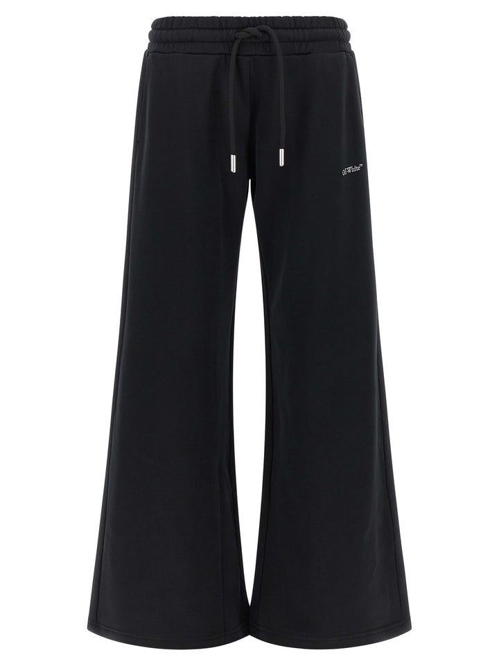 Off-White Black Cotton Joggers (Workout Pants)