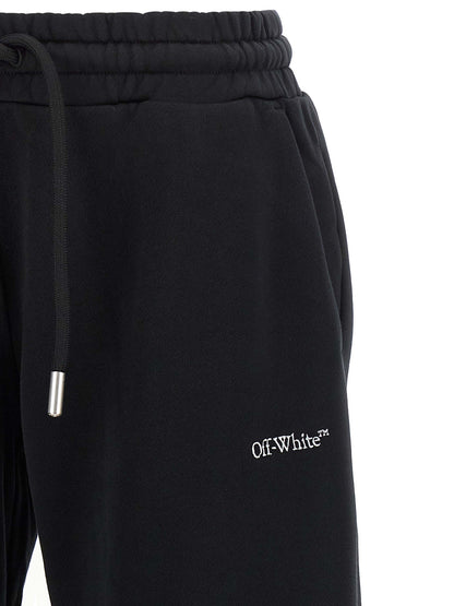Off-White Black Cotton Joggers (Workout Pants)