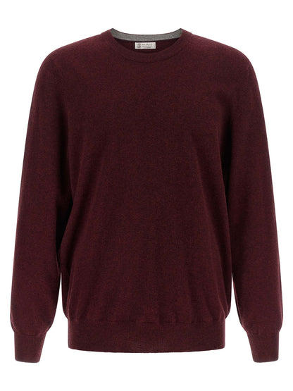 Brunello Cucinelli Bordeaux Cashmere Cardigan