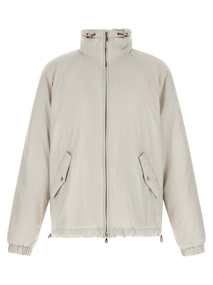 Brunello Cucinelli White Polyester Shell Jacket