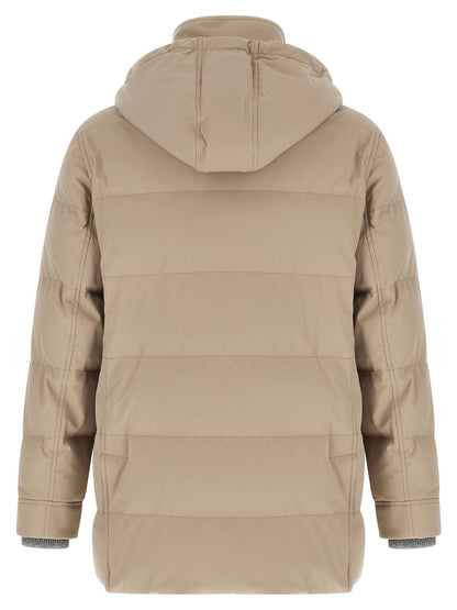 Brunello Cucinelli Beige Polyamide Parka