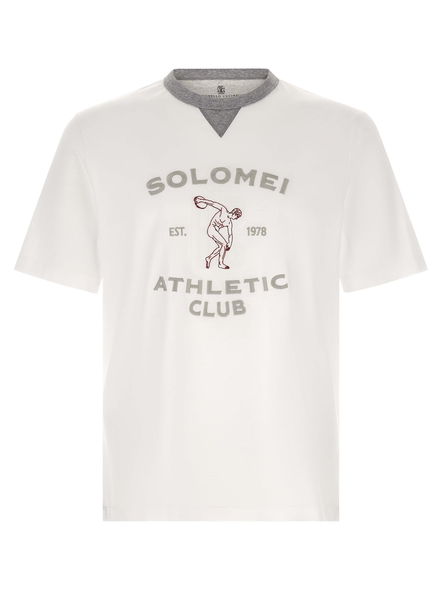 Brunello Cucinelli White Cotton T-Shirt