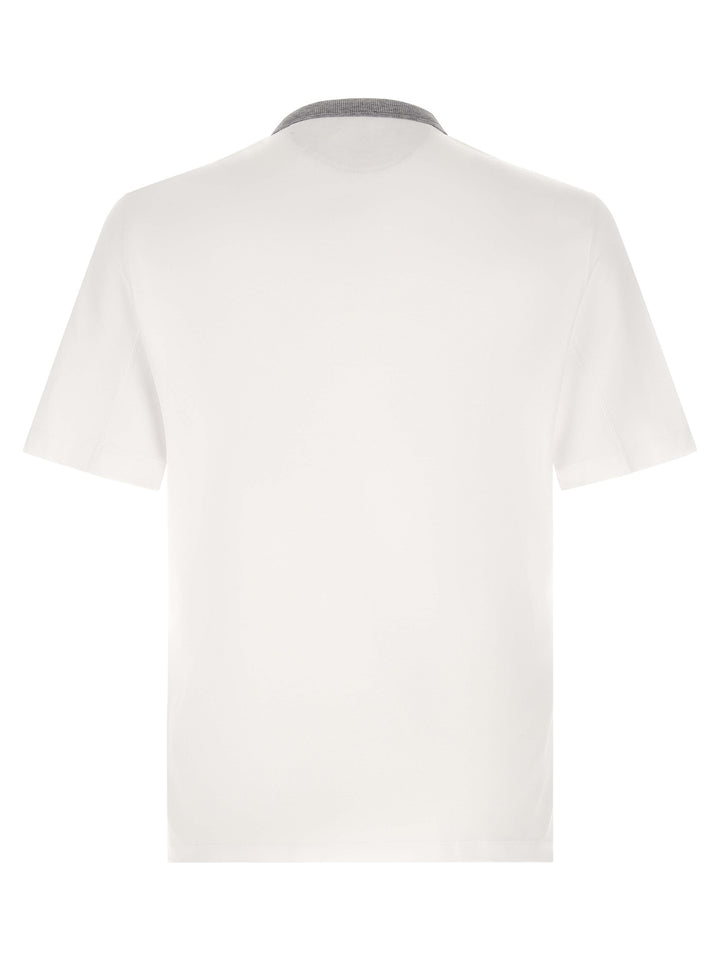 Brunello Cucinelli White Cotton T-Shirt
