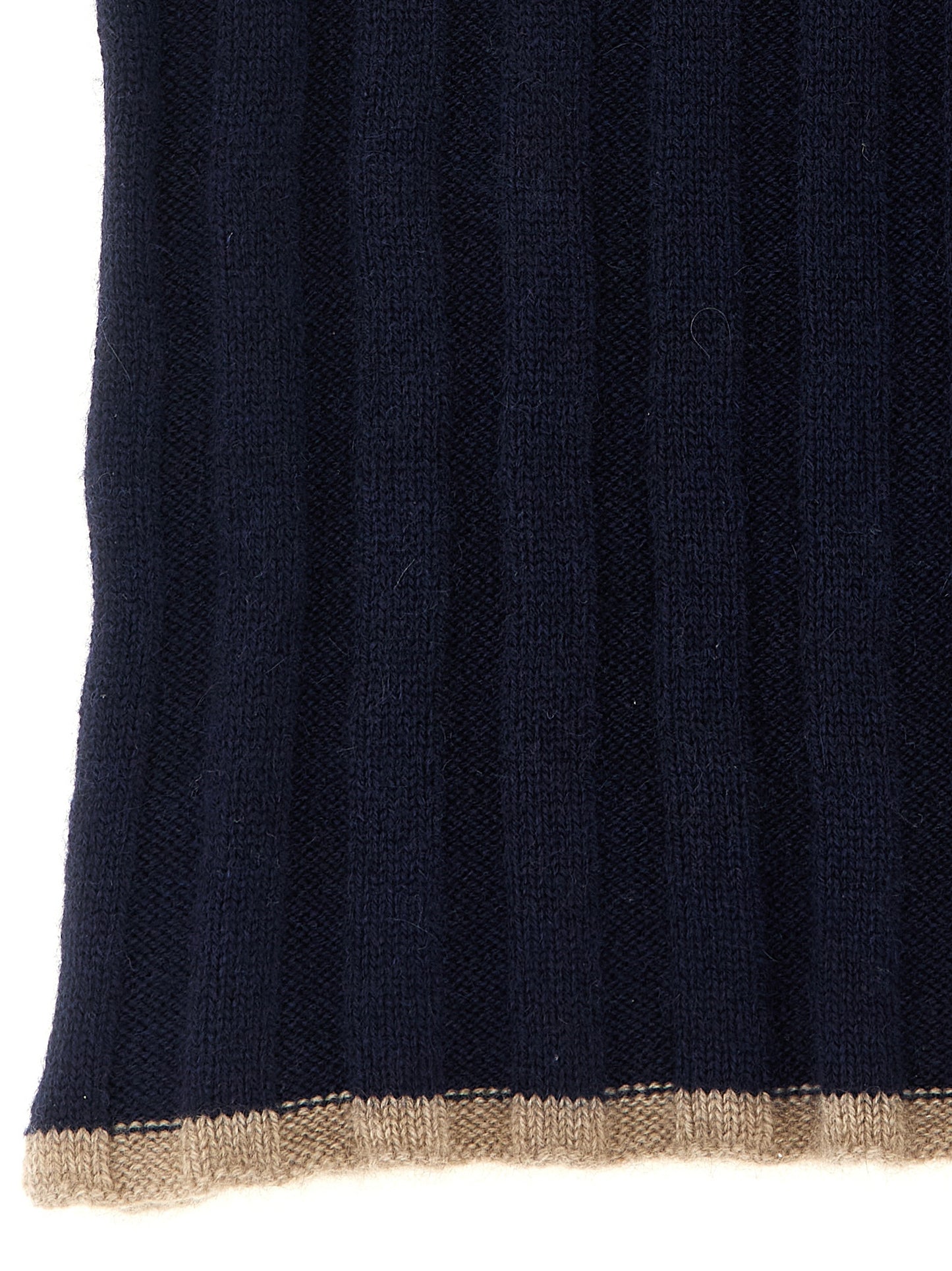 Brunello Cucinelli Blue Cashmere Scarf