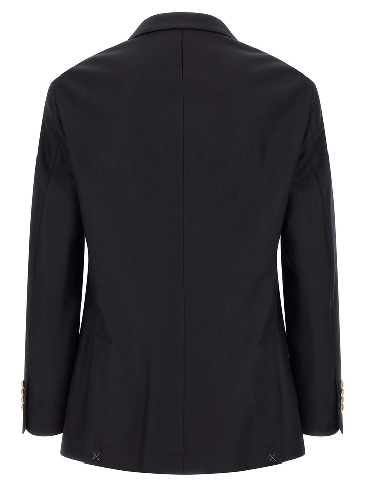Brunello Cucinelli Blue Virgin Wool Blazer