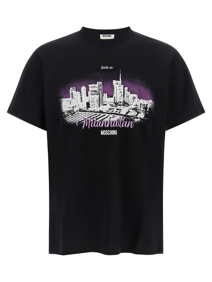 Moschino Black Cotton T-Shirt